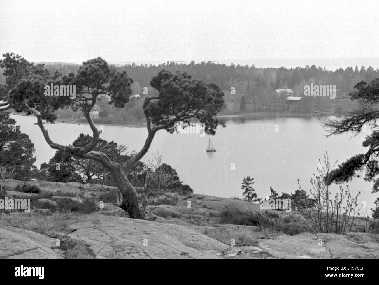 Voyage à Åland. Archipel. Voilier Banque D'Images Voyage à Åland. Archipel. Voilier Banque D'Images