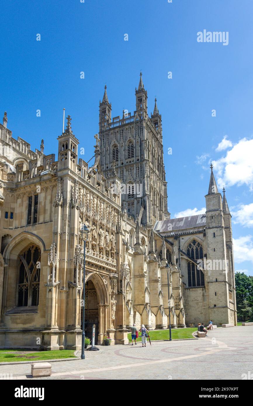 Cathédrale de Gloucester, Gloucester, Gloucestershire, Angleterre, Royaume-Uni Banque D'Images