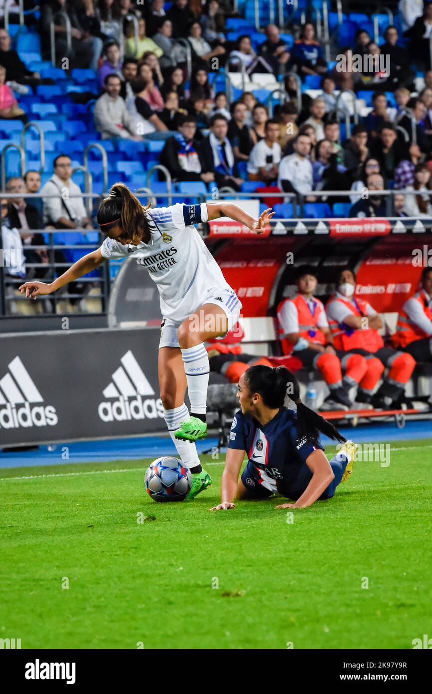 Madrid, Madrid, Espagne. 26th octobre 2022. Kenti Robles en action pendant le match de football entre.Real Madrid et Paris Saint Germain célébré à Madrid, Espagne au stade Alfredo Di Stefano le mercredi 26 octobre 2022 valable pour la semaine 2 de l'UEFA WomenÃs Champions League (Credit image: © Alberto Gardin/ZUMA Press Wire) Banque D'Images