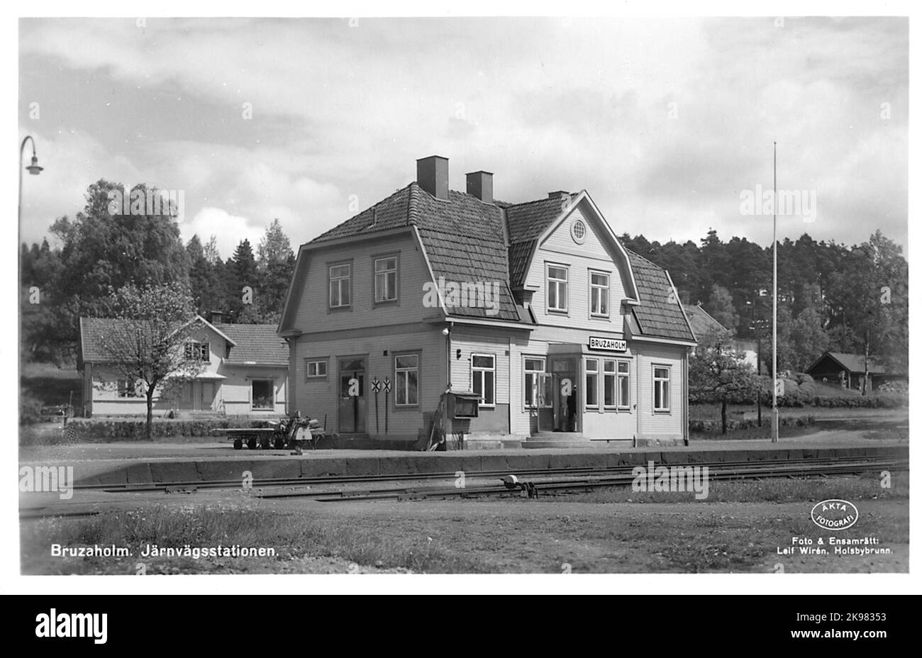Gare de Bruzaholm. Banque D'Images