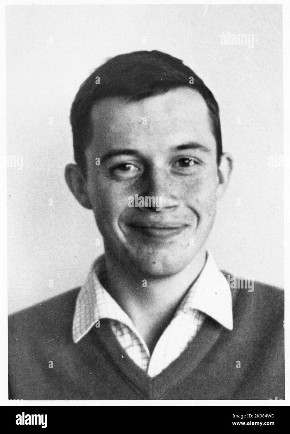 Lars-Erik Janby, cours de rédaction de station 1962. Banque D'Images