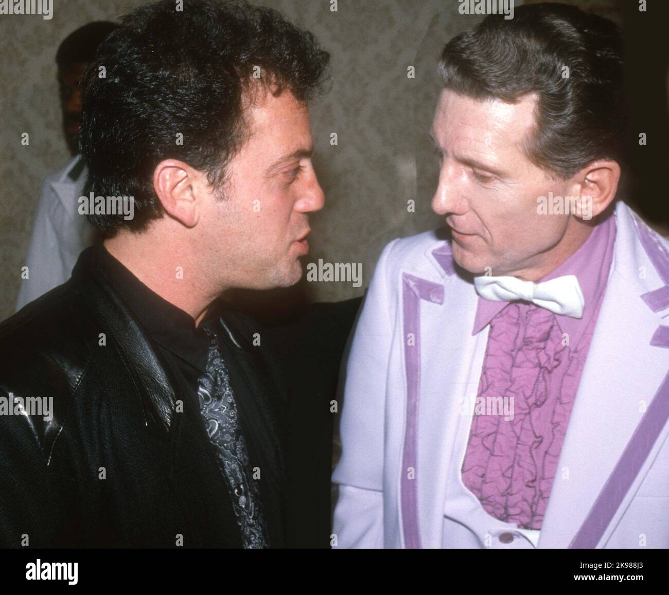 **PHOTO DE FICHIER** Jerry Lee Lewis est décédé à l'âge de 87 ans. Billy Joel Jerry Lee Lewis 1981 photo par Adam Scull/PHOTOlink/MediaPunch Banque D'Images