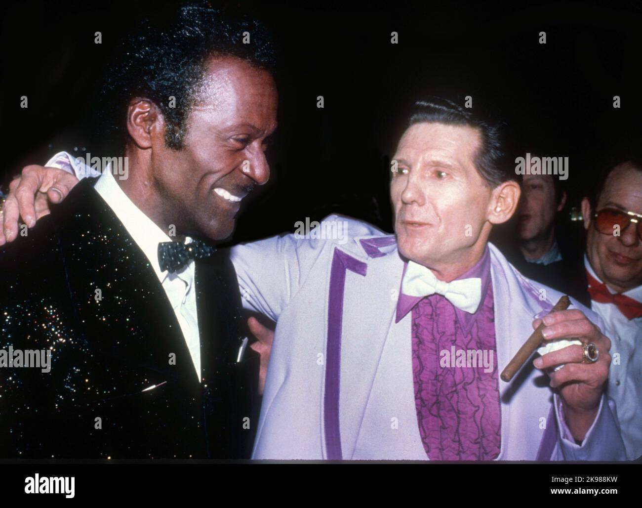 **PHOTO DE FICHIER** Jerry Lee Lewis est décédé à l'âge de 87 ans. Chuck Berry Jerry Lee Lewis 1986 photo par Adam Scull/PHOTOlink/MediaPunch Banque D'Images