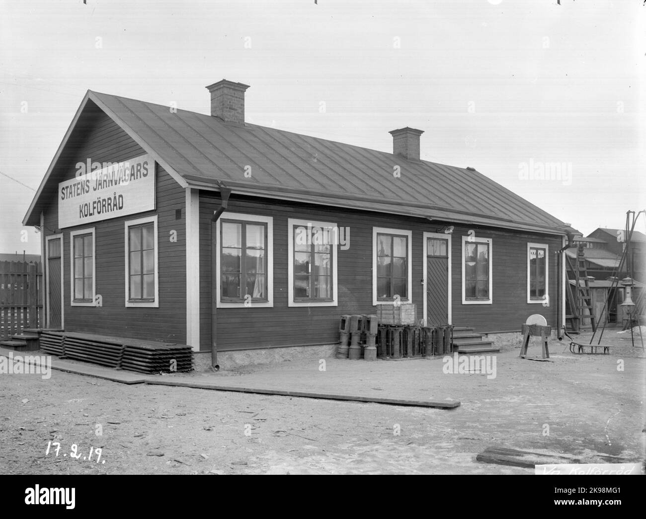 Stockage du charbon Banque D'Images