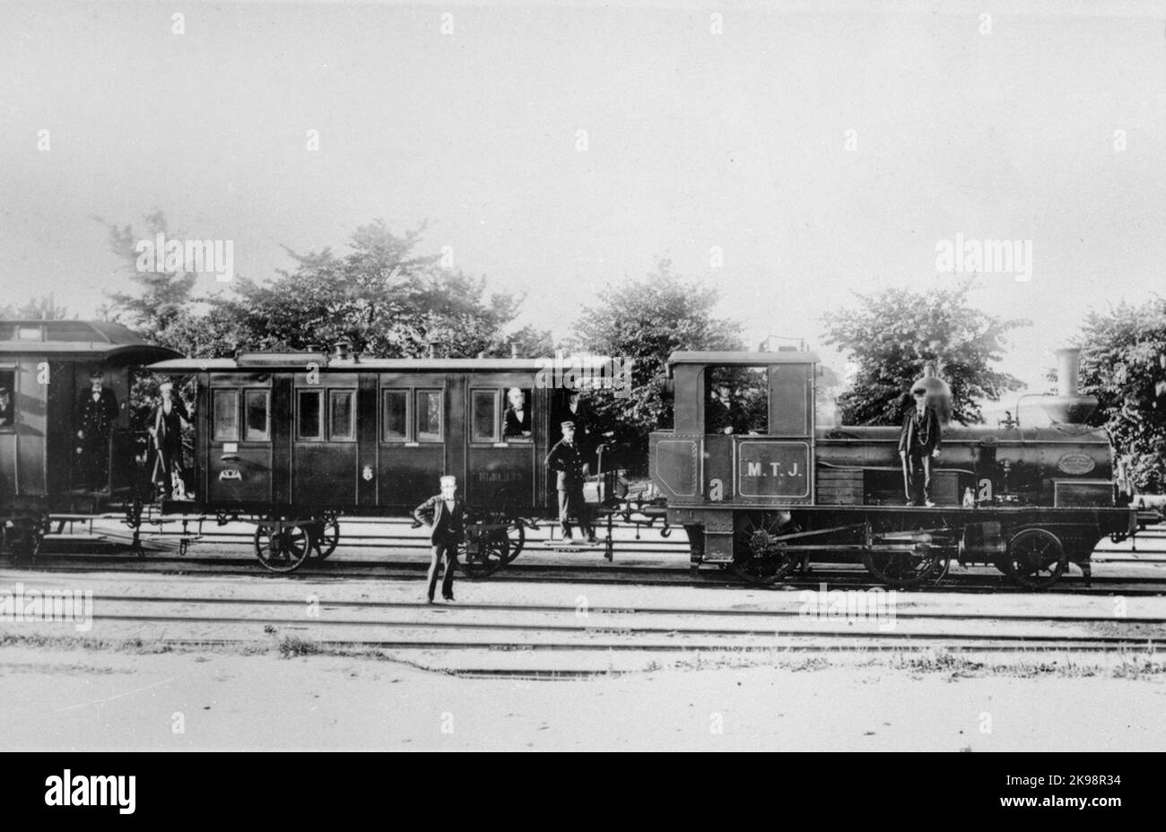 MTJ Lok 5malmö - Trelleborg Railway fabriqué en 1899, 1908 no 9, abandonné 1937 Banque D'Images