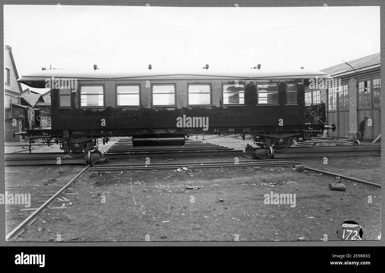 L'état des chemins de fer, SJ C3D 2113. Banque D'Images