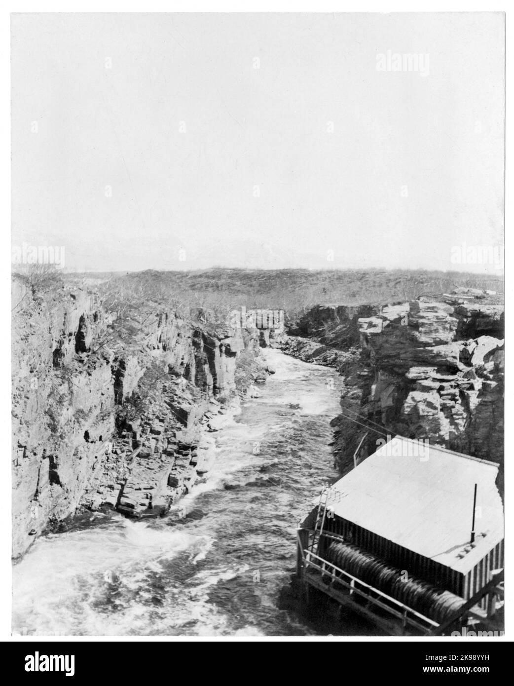 La maison de machines à Abiskojokk. Banque D'Images