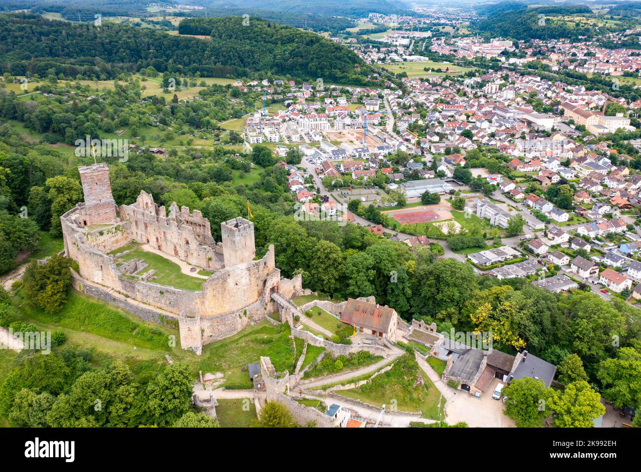Château de Rötteln ou Burgruine Rötteln, Lörrach, Allemagne Banque D'Images