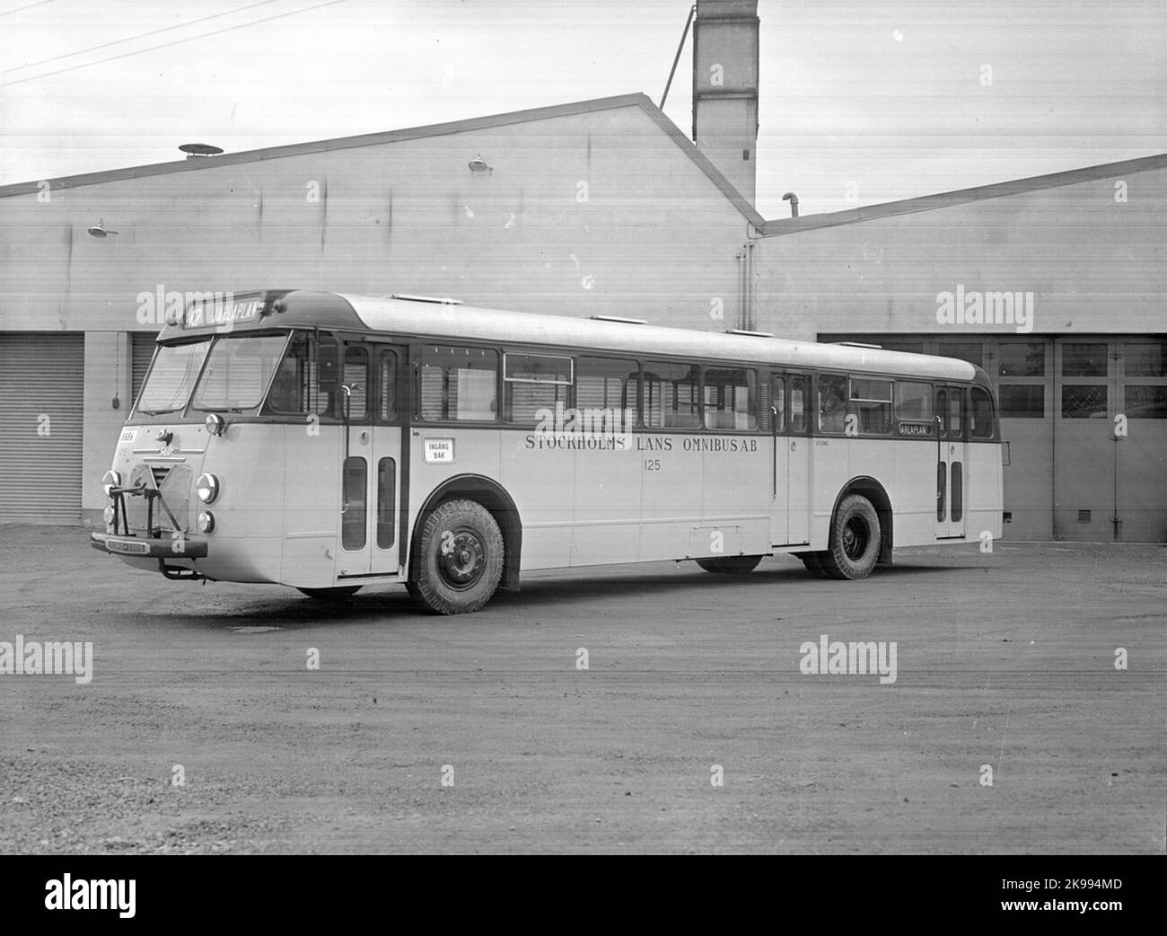 BUS 125, Comté de Stockholm Omnibus Aktiebolag SLO Banque D'Images