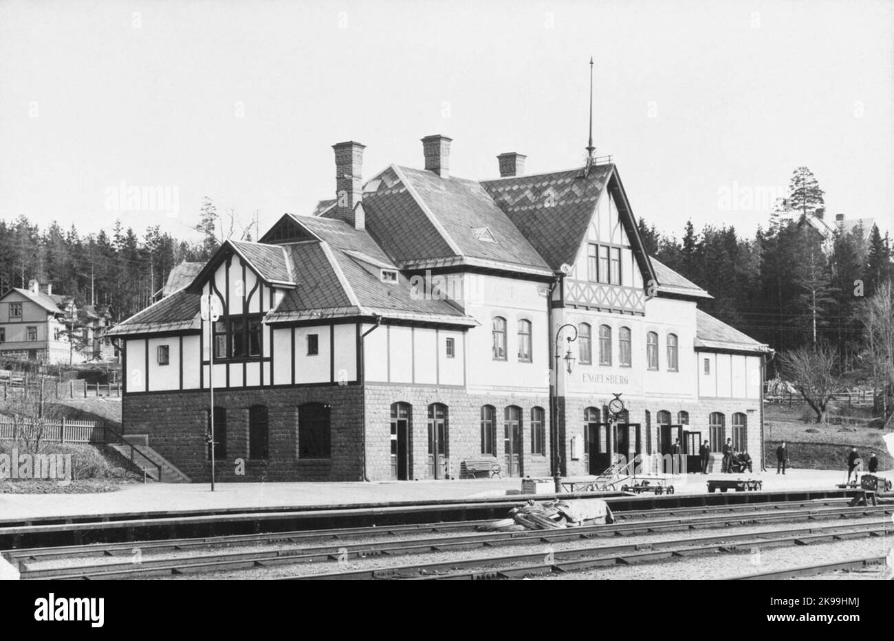 Maison de station Banque D'Images