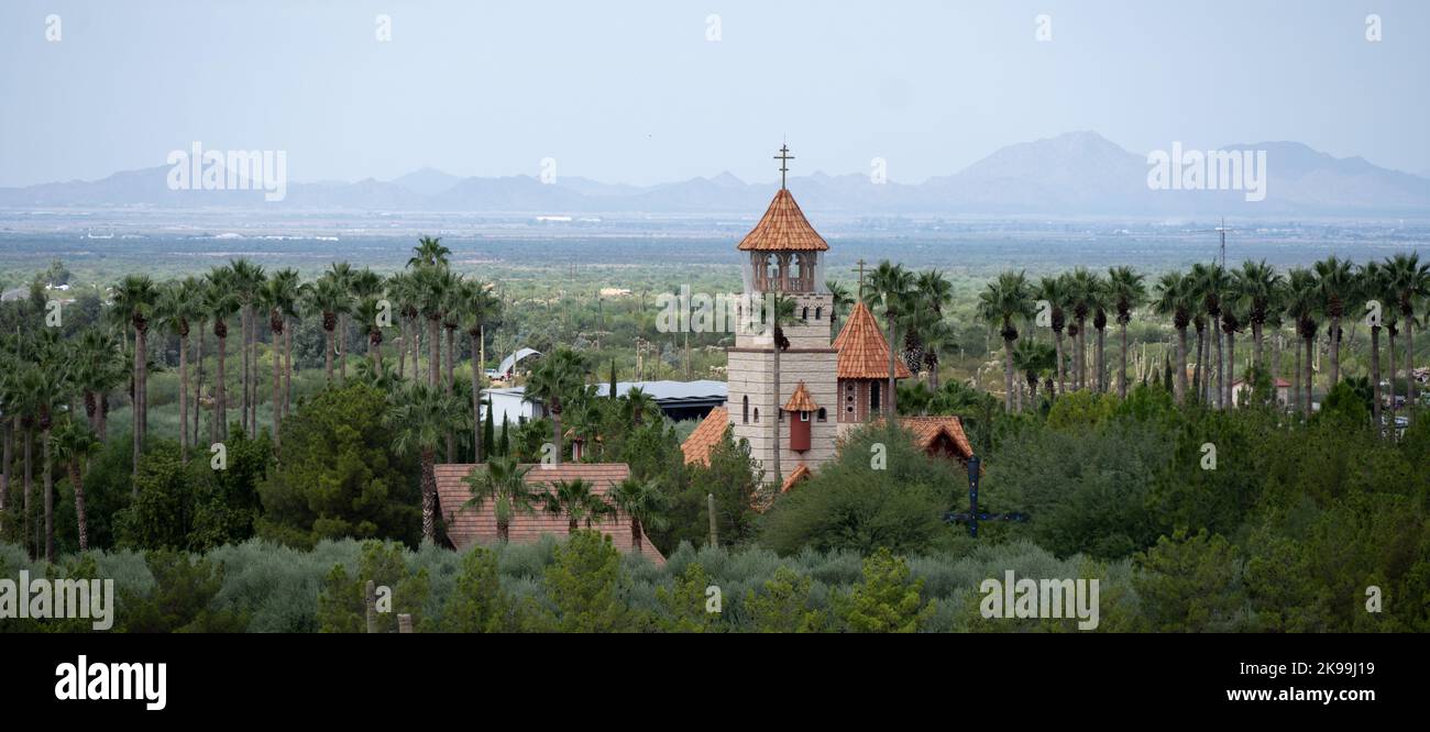 Le Chappel de St George au monastère orthodoxe grec de St Anthony Banque D'Images