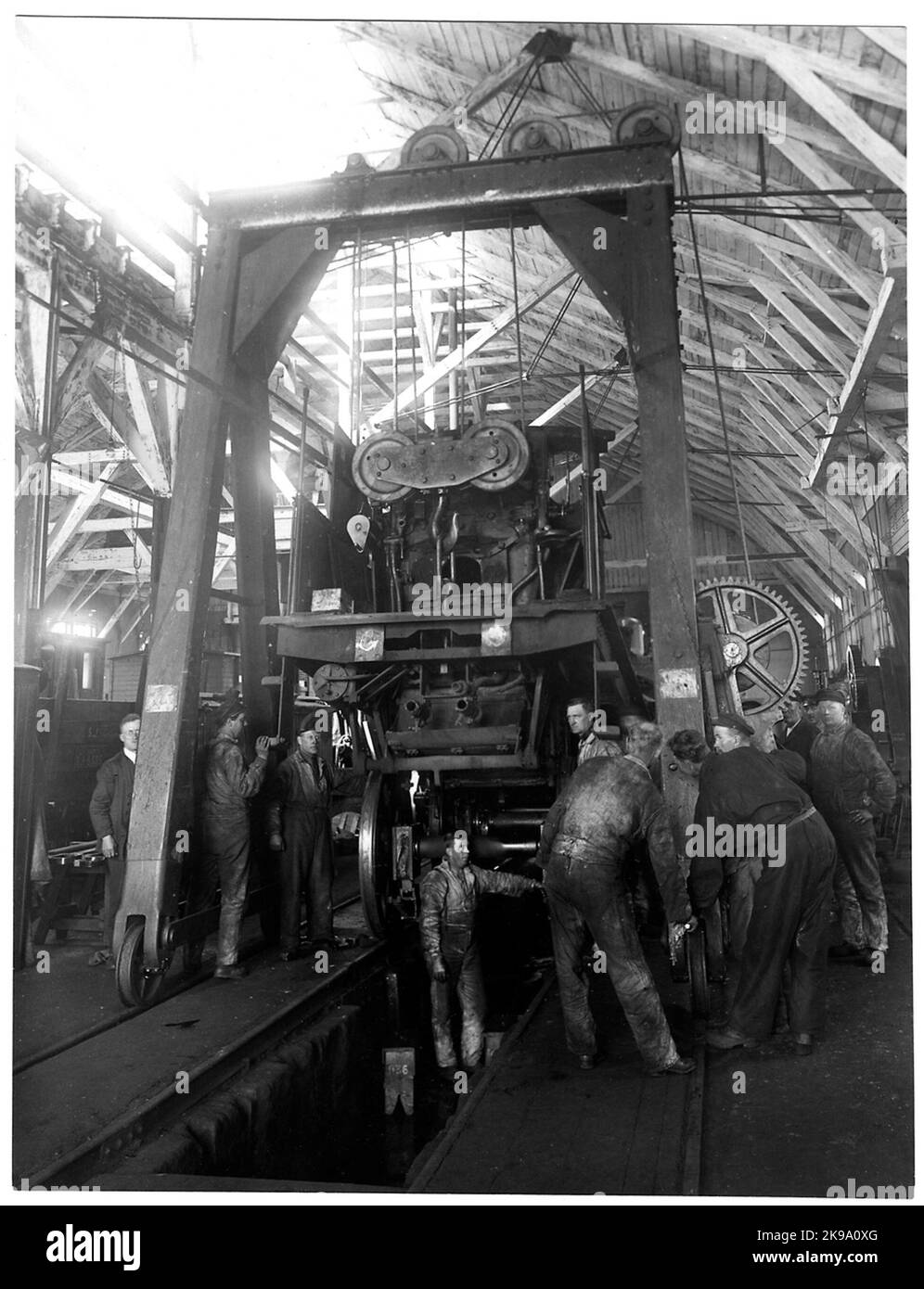 Atelier à Kristinehamn. Banque D'Images