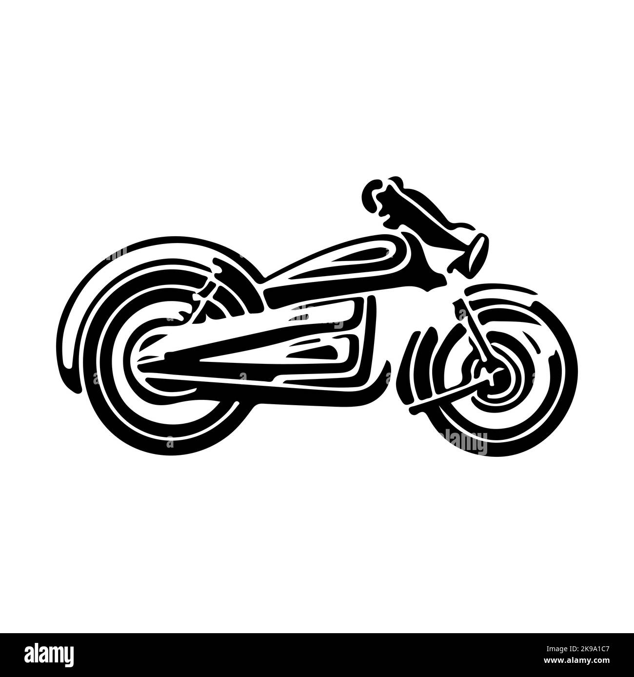 Logo de moto vectoriel. Grand logo moto. Logo moto. Illustration de Vecteur