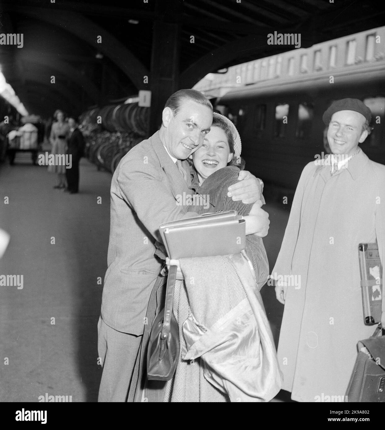 Voyage sur le train de croisière Dollar train. Le train au dollar avait souvent des Américains comme passagers. Banque D'Images