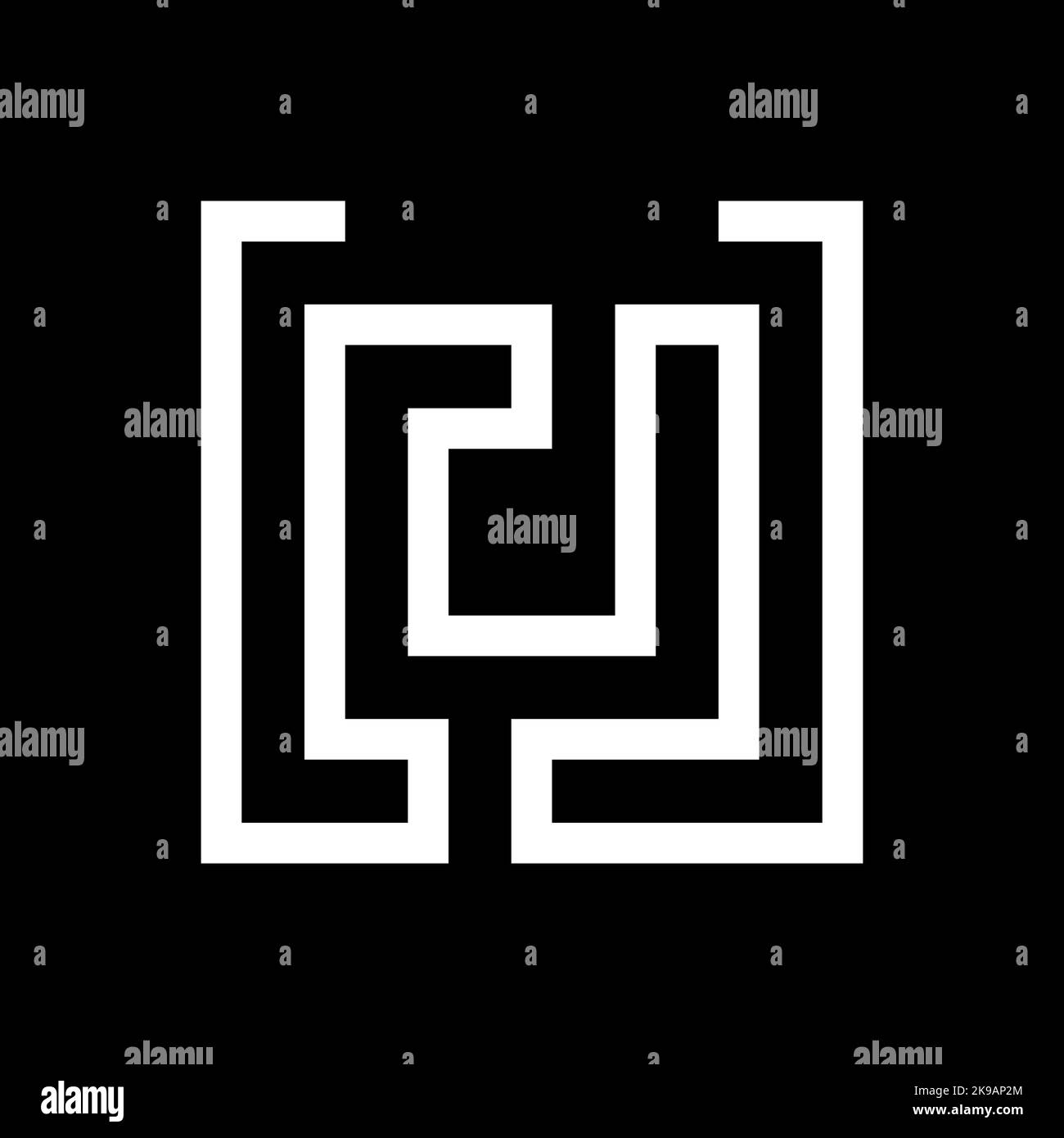 Logo lettre U. Image de marque vecteur d'entreprise U icône et logo. Illustration de Vecteur Logo lettre U. Image de marque vecteur d'entreprise U icône et logo. Illustration de Vecteur