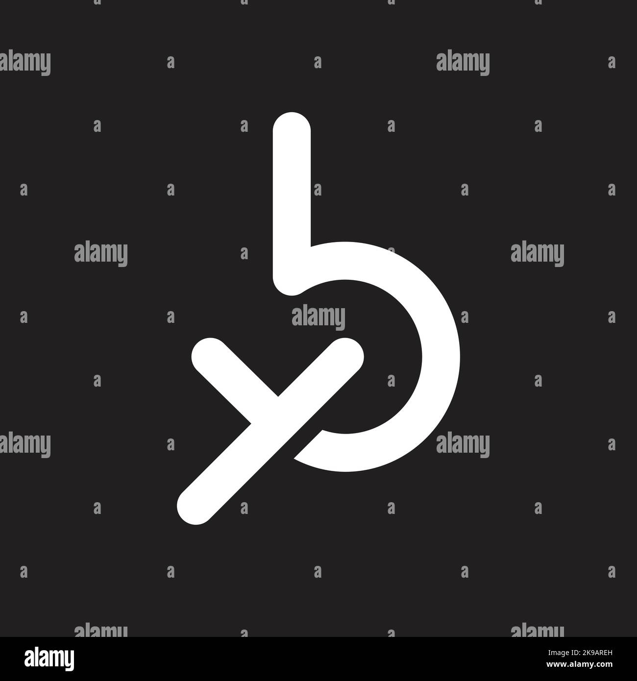 Modèle de conception de logo vectoriel lettre by et yb. Illustration de Vecteur Modèle de conception de logo vectoriel lettre by et yb. Illustration de Vecteur