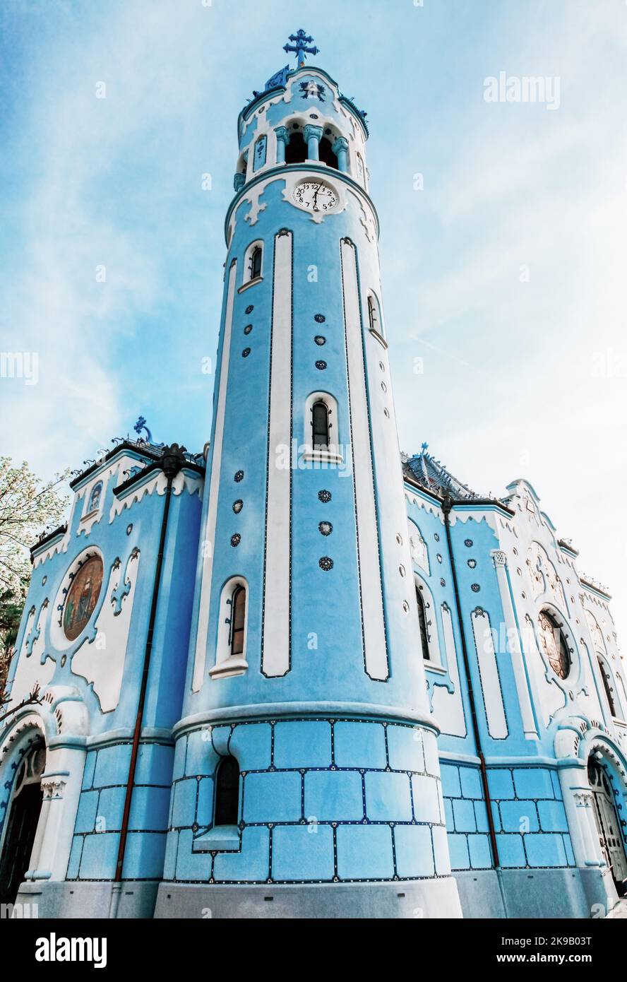 Eglise de Saint Elizabeth communément appelée Église bleu à Bratislava, Slovaquie Banque D'Images