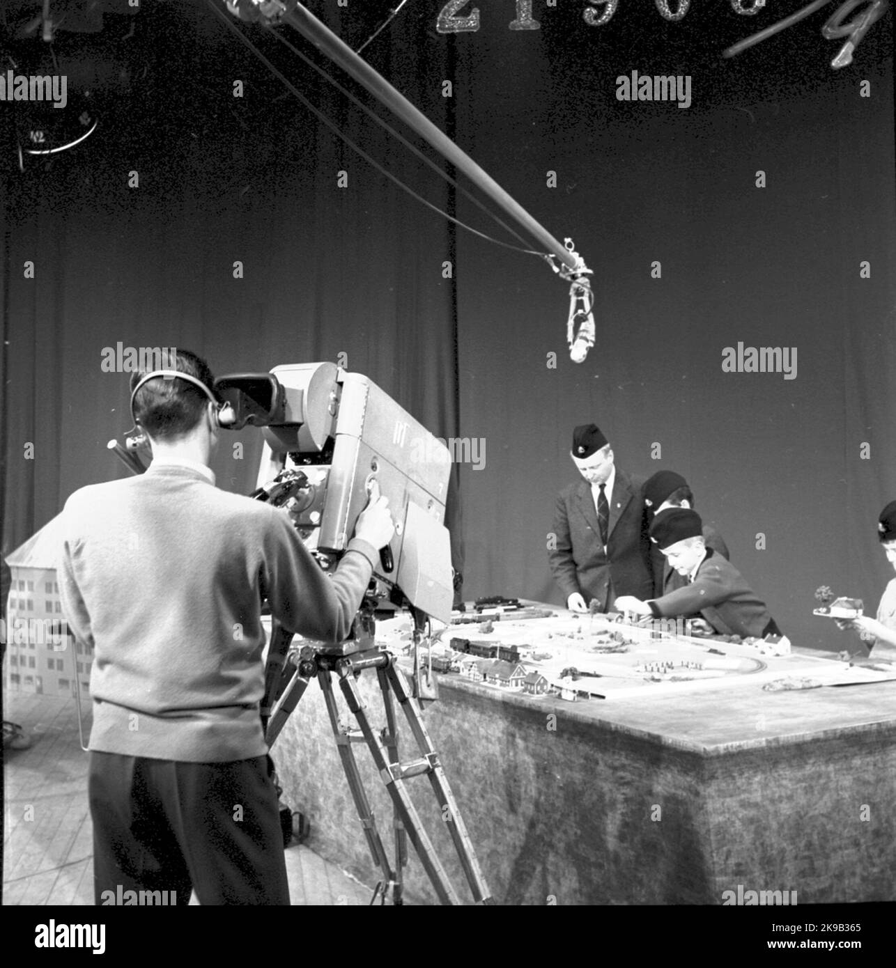 Enregistrement du programme TV « regarder que vous voyez », 1958. Banque D'Images