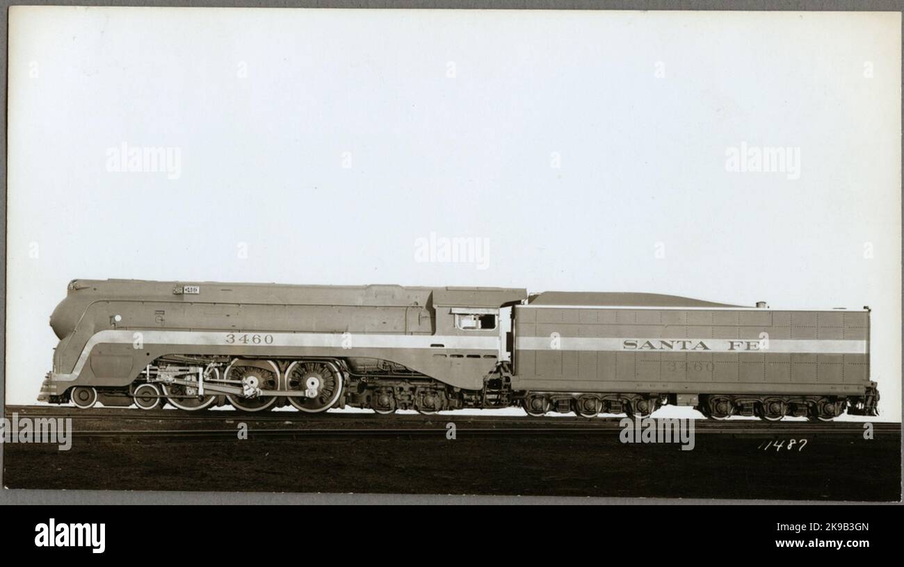 Atchison, Topeka et Santa Fe Railway, ATTSF 3460 Banque D'Images