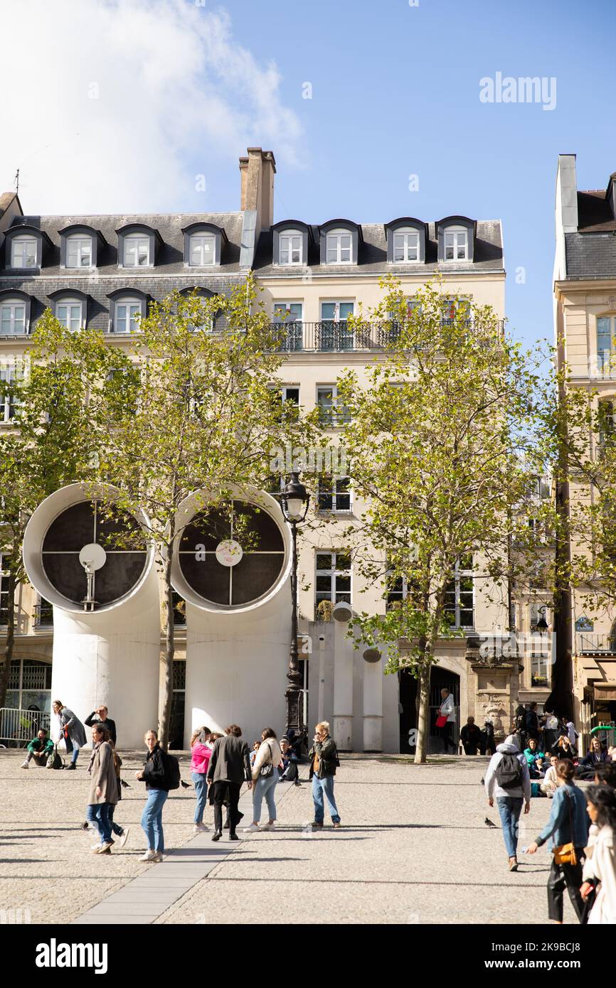 Le Centre Pompidou, Paris France Banque D'Images