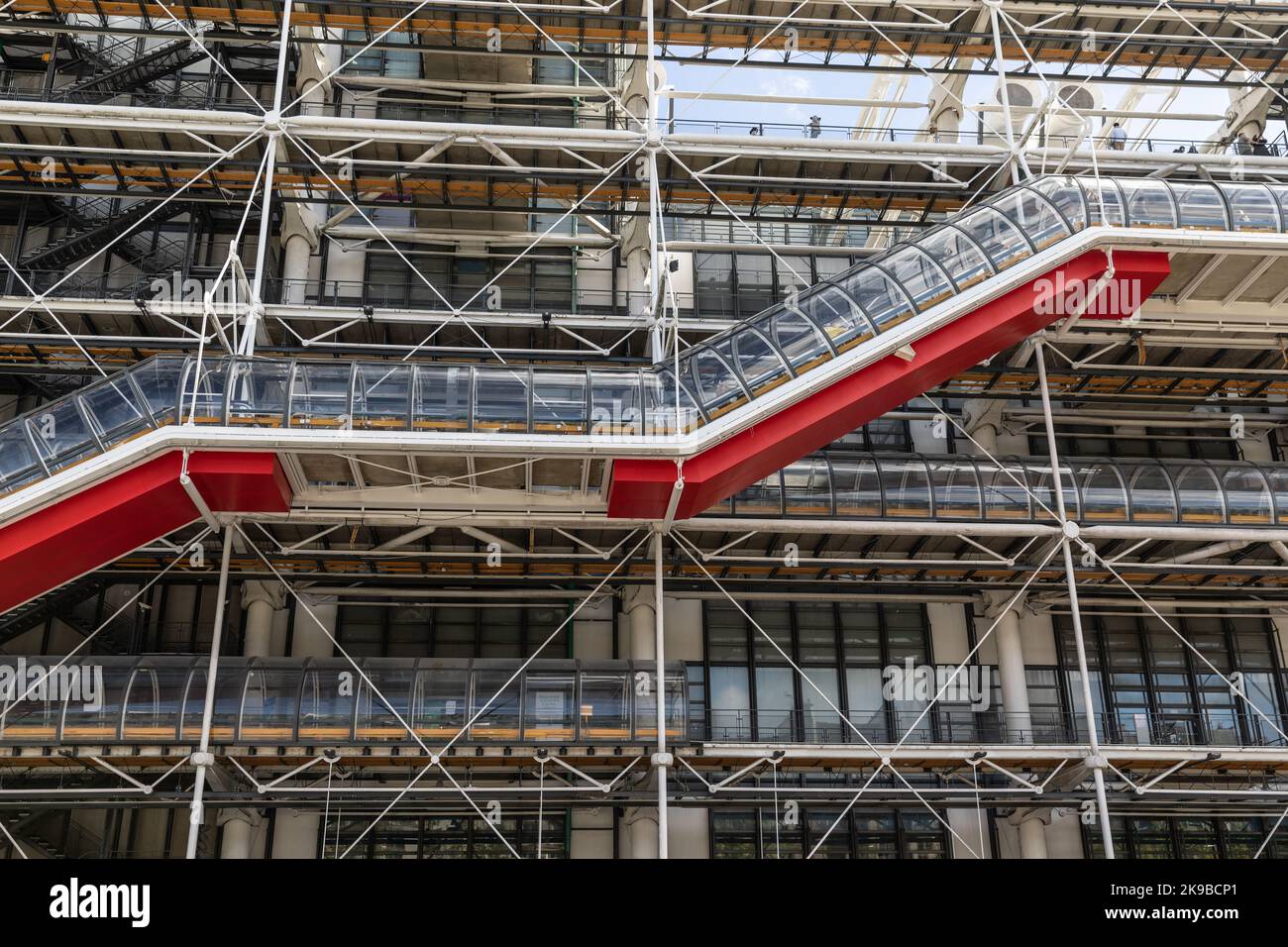 Le Centre Pompidou, Paris France Banque D'Images