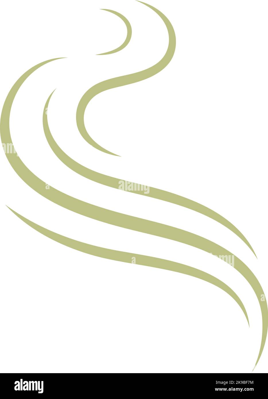 Symbole de l'arôme. Icône lignes de mouvement parfum d'air Illustration de Vecteur