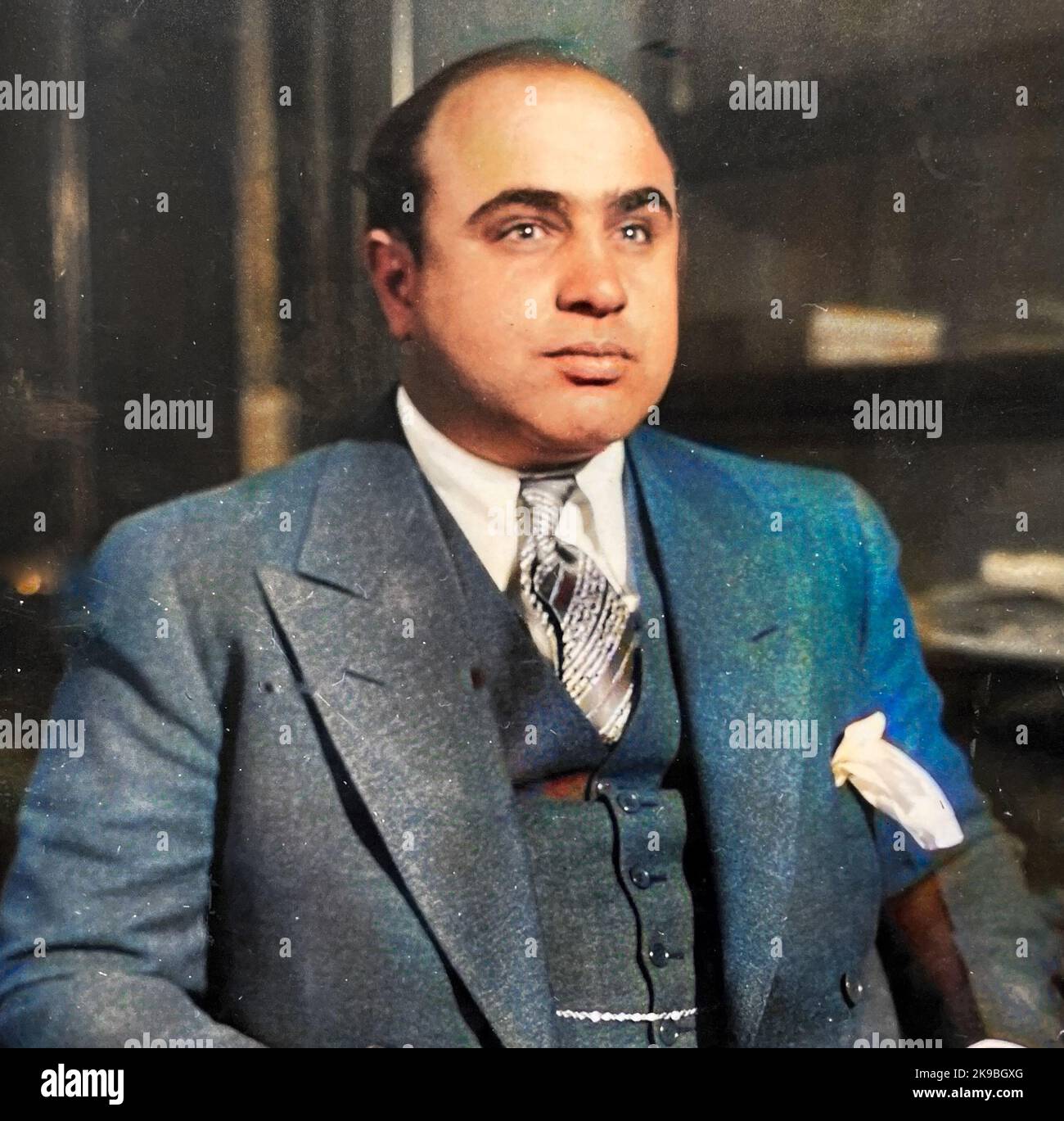 AL CAPONE (1899-1947) gangster américain en 1930 Banque D'Images