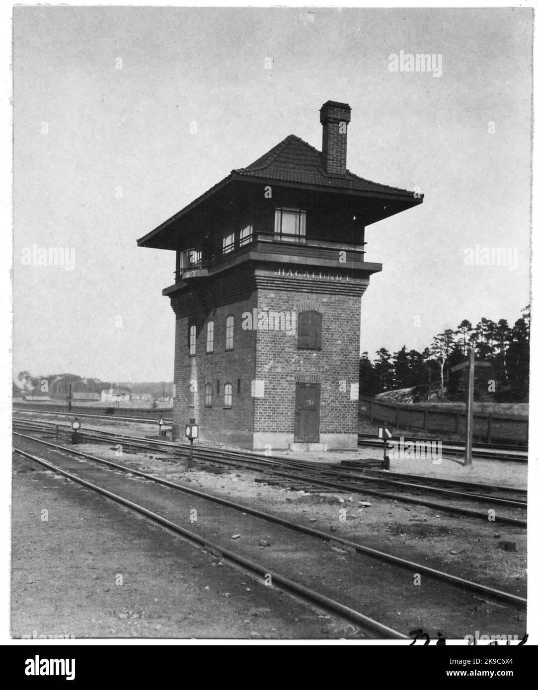 Appareillage de commutation Hagalund 1. Banque D'Images