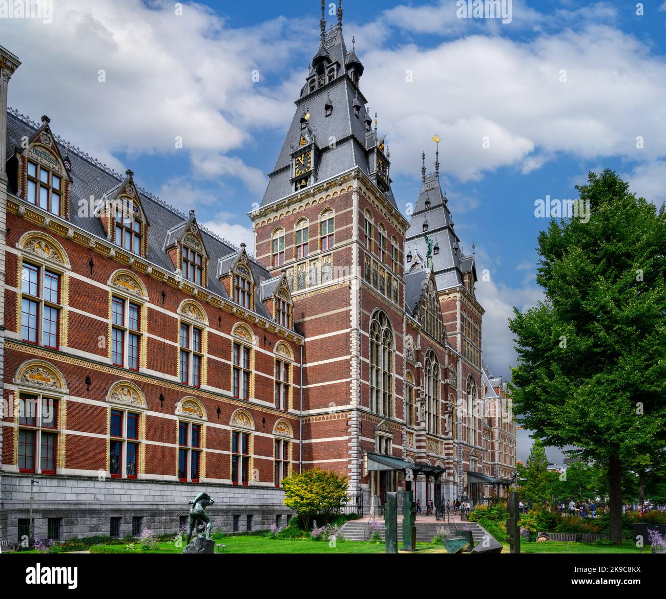 Le Rijksmuseum, Museumstraat, Amsterdam, pays-Bas Banque D'Images