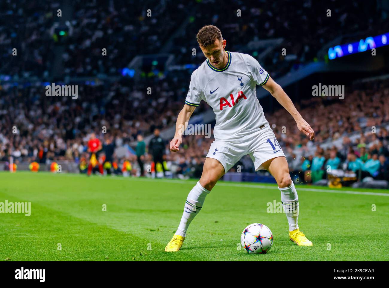 Ivan Perisic de Tottenham Hotspur en action lors du match du groupe D de la Ligue des champions de l'UEFA au stade Tottenham Hotspur, à Londres. Date de la photo: Mercredi 26 octobre 2022. Banque D'Images