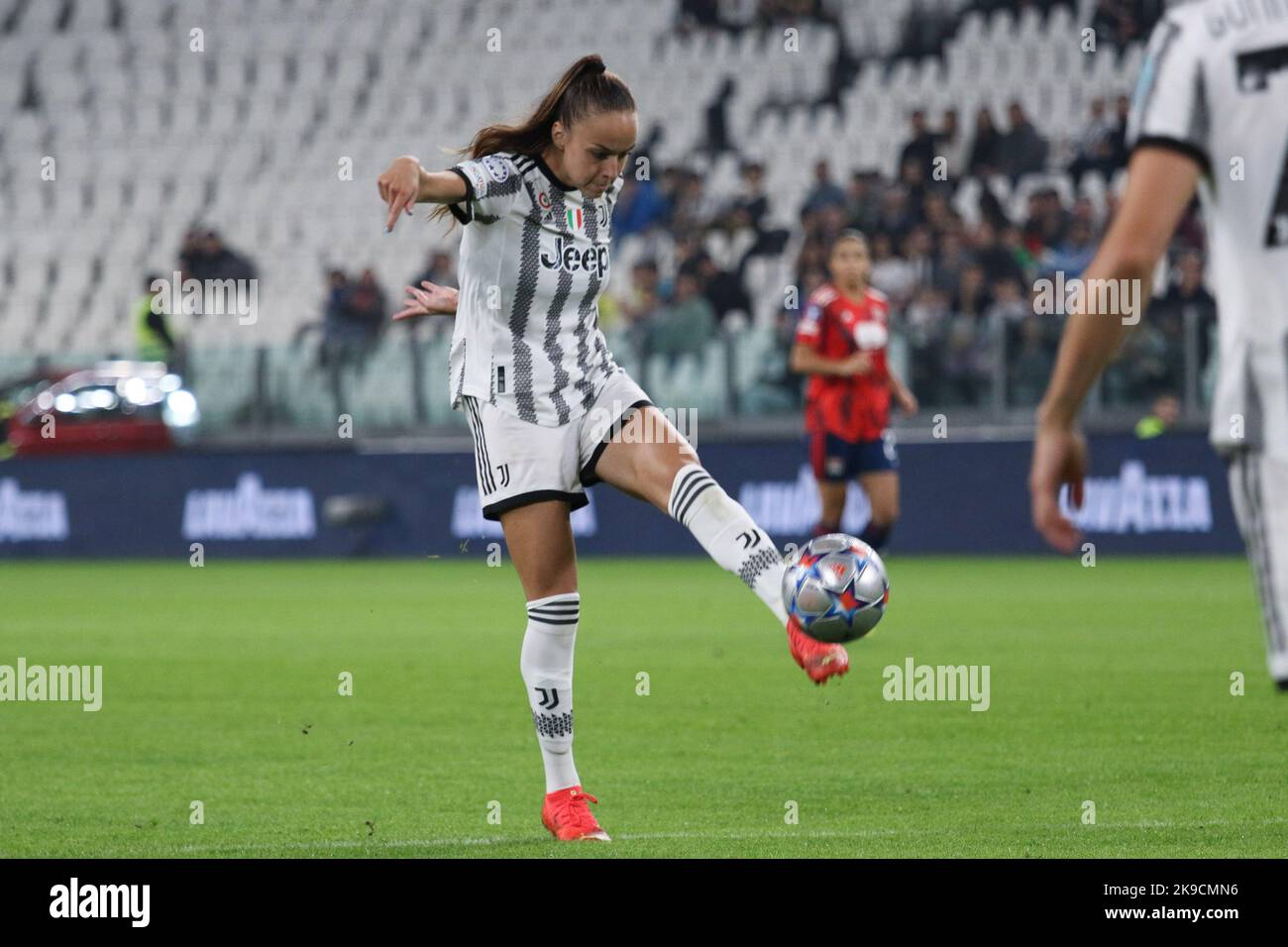 Turin, Italie. 27th octobre 2022. Julia Grosso (Juventus Women) pendant Juventus Women vs Olympique Lyonnais, Ligue des champions de l'UEFA matchs de football des femmes à Turin, Italie, 27 octobre 2022 crédit: Agence de photo indépendante/Alamy Live News Banque D'Images