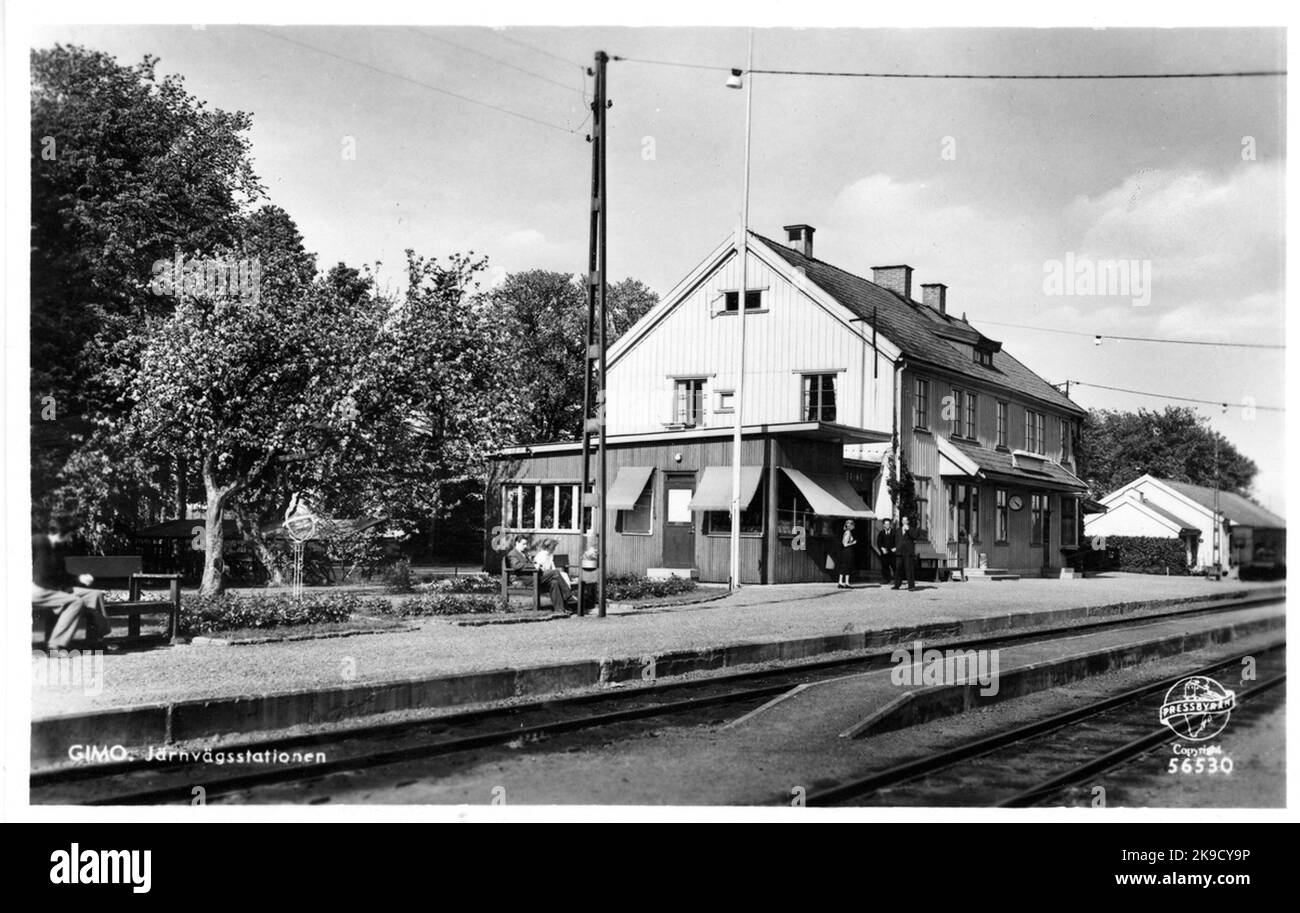 La gare de Gimo. Banque D'Images