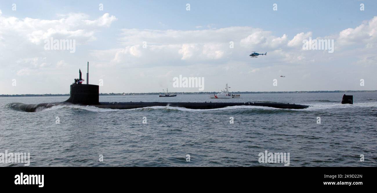 USS Texas (SSN-775) est un sous-marin de classe Virginia et le quatrième navire de guerre de la marine américaine des États-Unis Banque D'Images