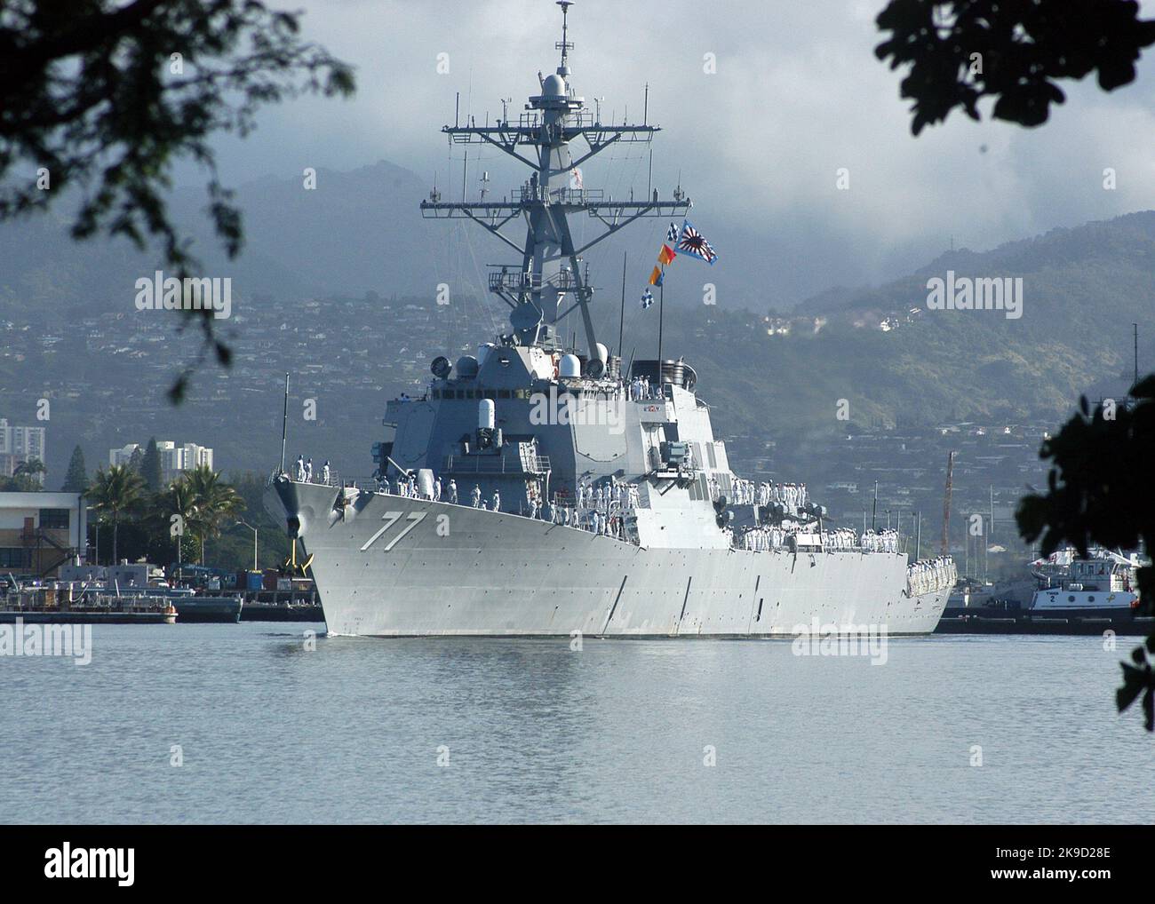 Destroyer de missile guidé de classe Arleigh Burke USS O’Kane (DDG 77) U.S. Navy Banque D'Images