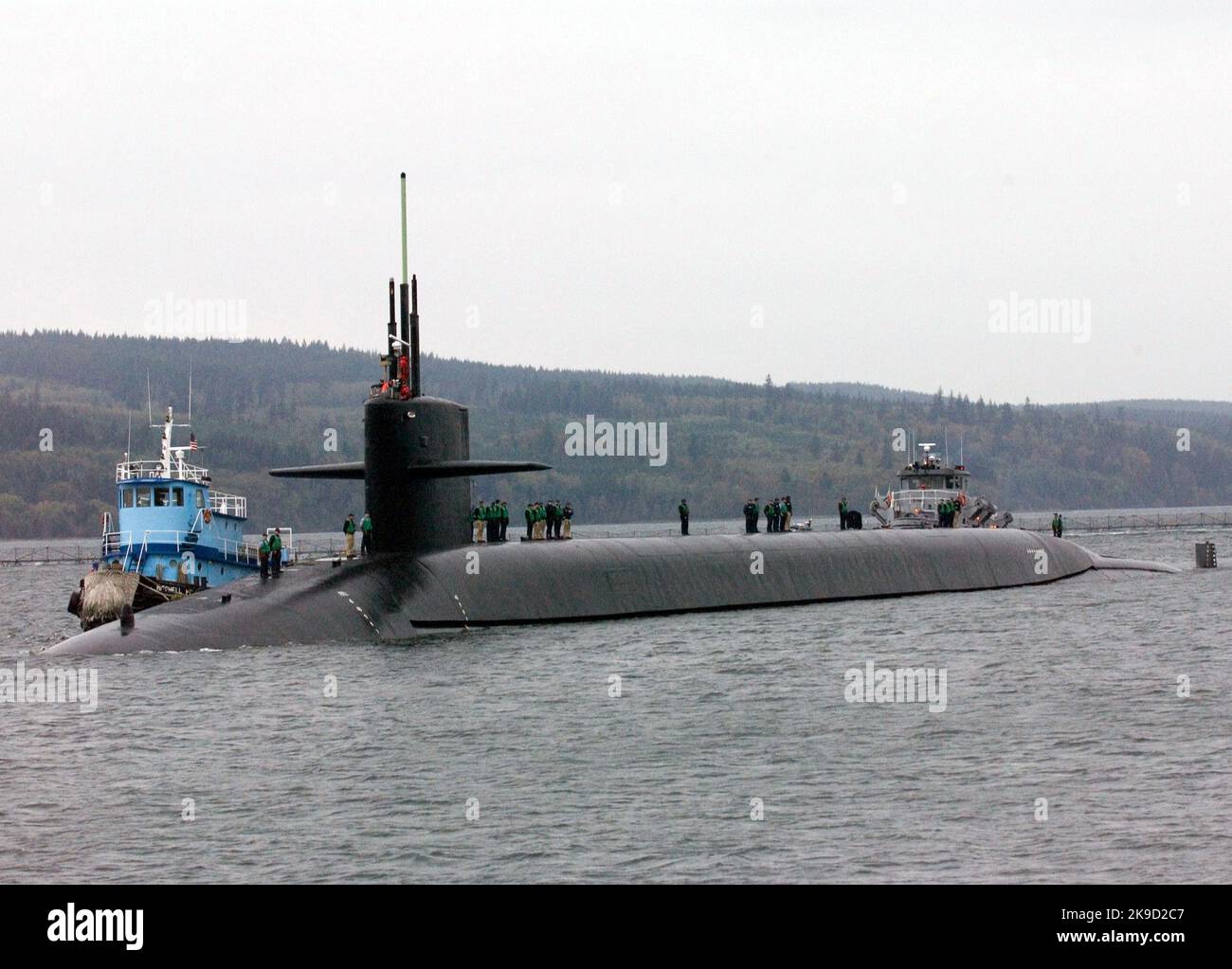 L'USS Louisiana (SSBN743) US Navy l'USS Louisiana (SSBN-743) est le 18th et dernier navire de la classe Ohio de la marine des États-Unis de sous-marins de missiles balistiques nucléaires. Banque D'Images