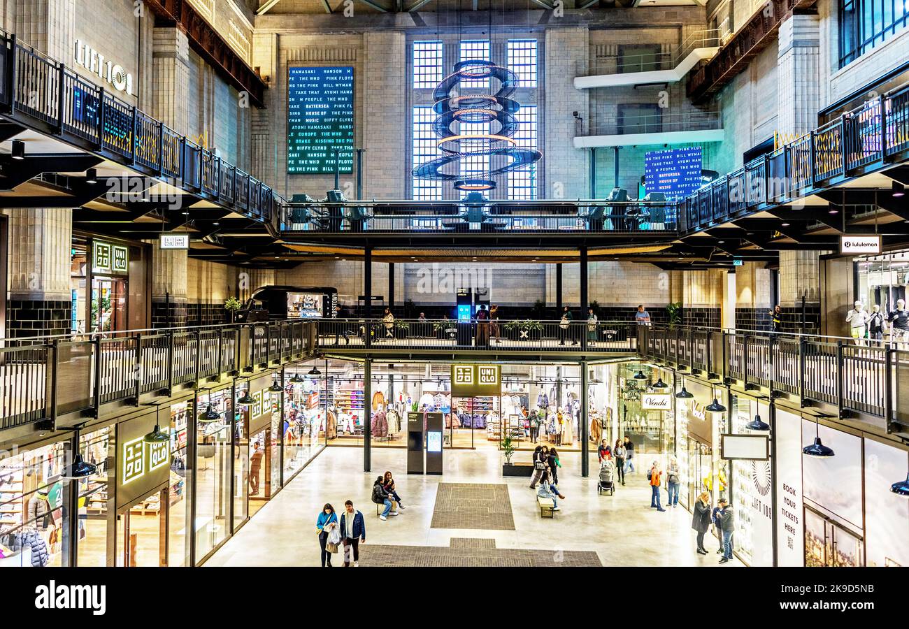 Battersea Power Station Development Interiors Londres Royaume-Uni Banque D'Images