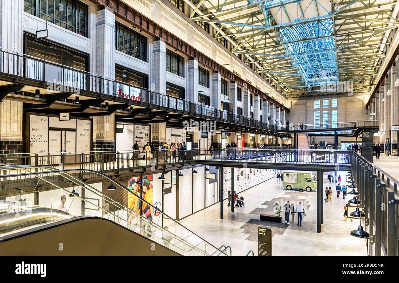 Battersea Power Station Development Interiors Londres Royaume-Uni Banque D'Images