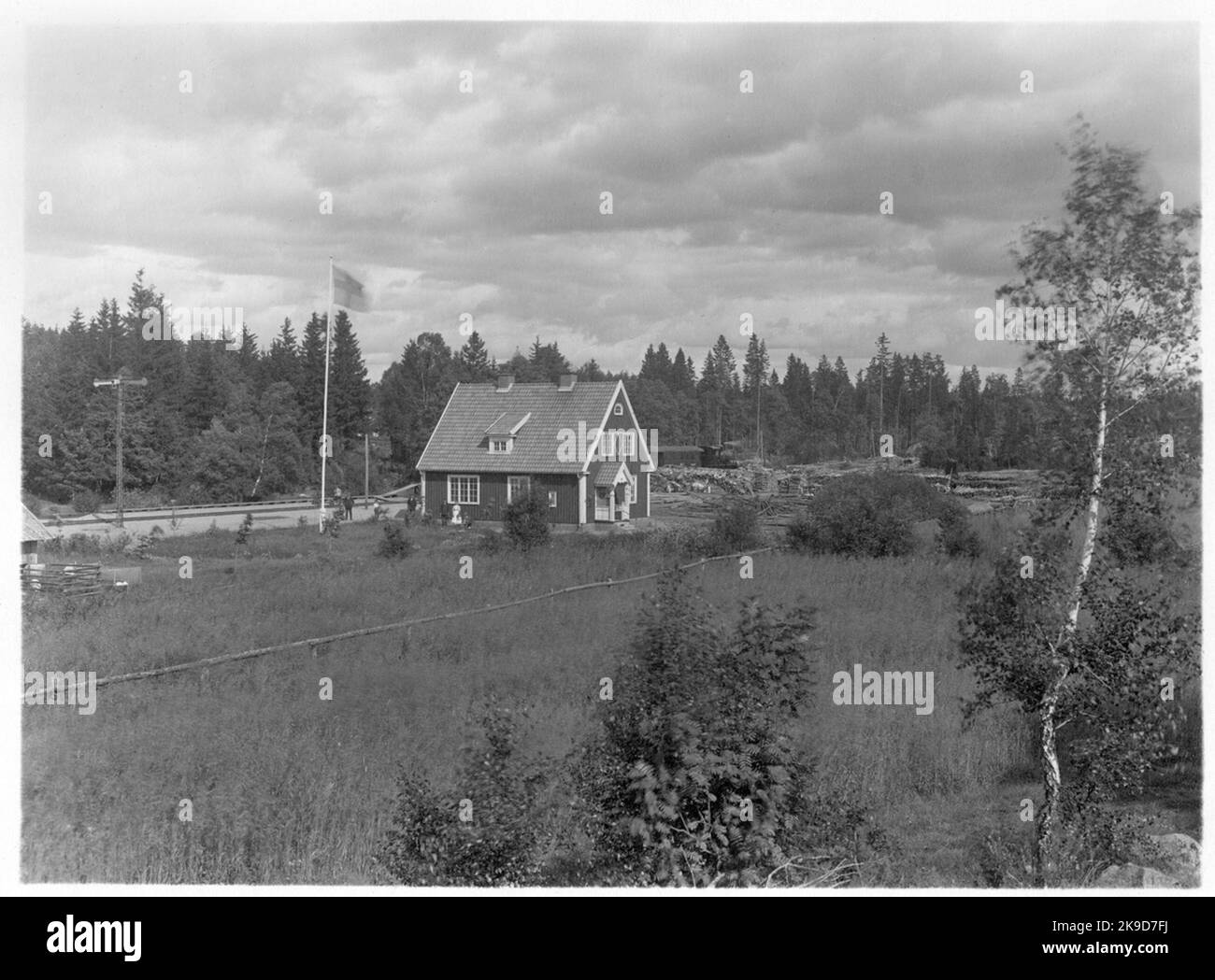 Arrêt Aspanäs. Banque D'Images