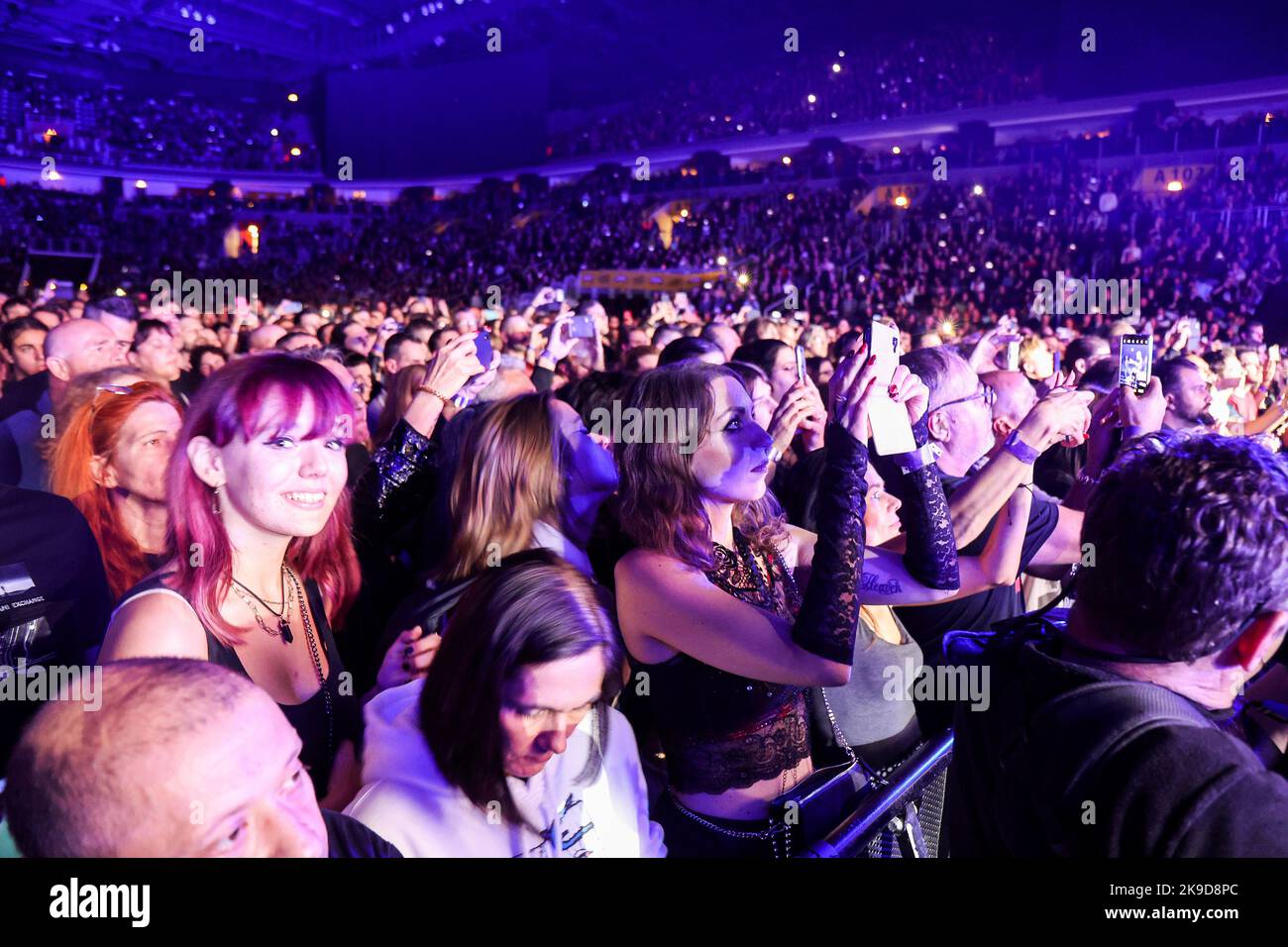 Le groupe de rock anglais The Cure se produit lors d'un concert à l'Arena Zagreb sur 27 octobre 2022, à Zagreb, en Croatie. Photo: Luka Stanzl/PIXSELL Credit: Pixsell photo & video Agency/Alay Live News Banque D'Images