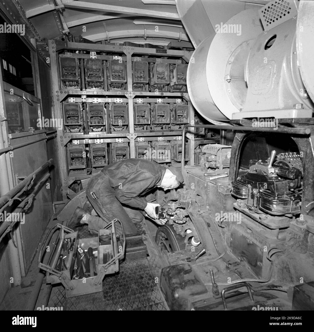 Atelier de locomotive. Locomotive de Moder Room ell Banque D'Images