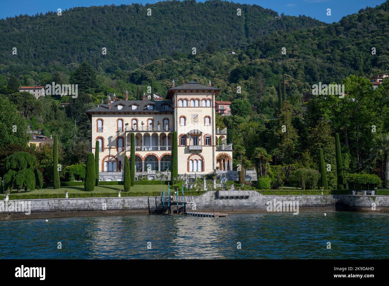 Villa Placida, Bellagio, Lac de Côme, Lombardie, Italie. Banque D'Images