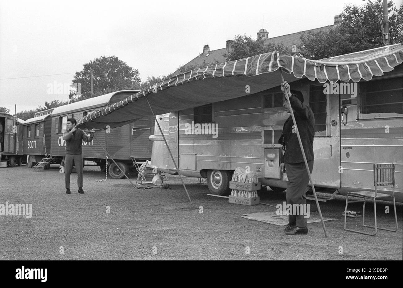 Cirque Scott. Caravane Banque D'Images