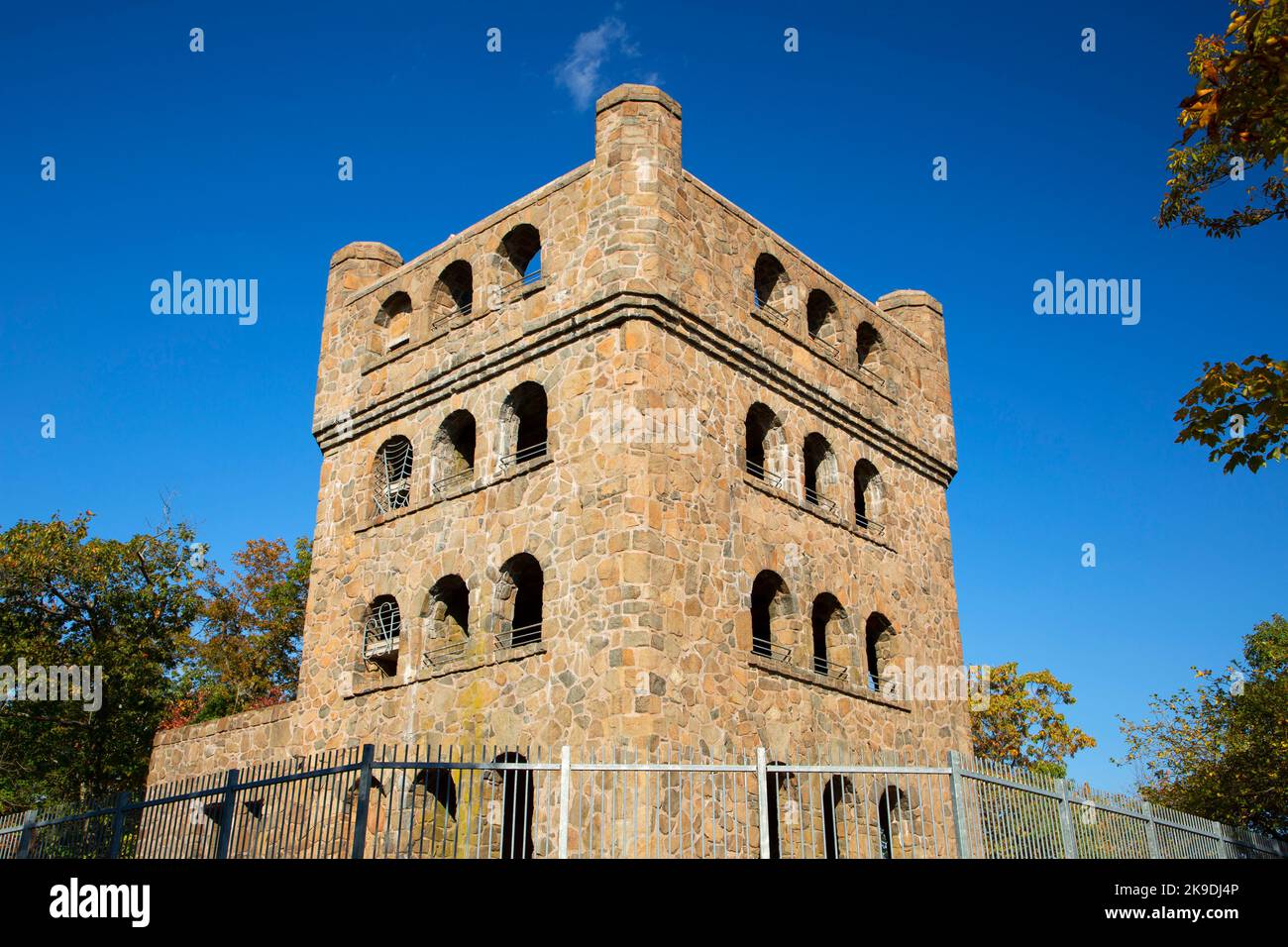 Tour du sommet, Sleeping Giant State Park, New York Banque D'Images