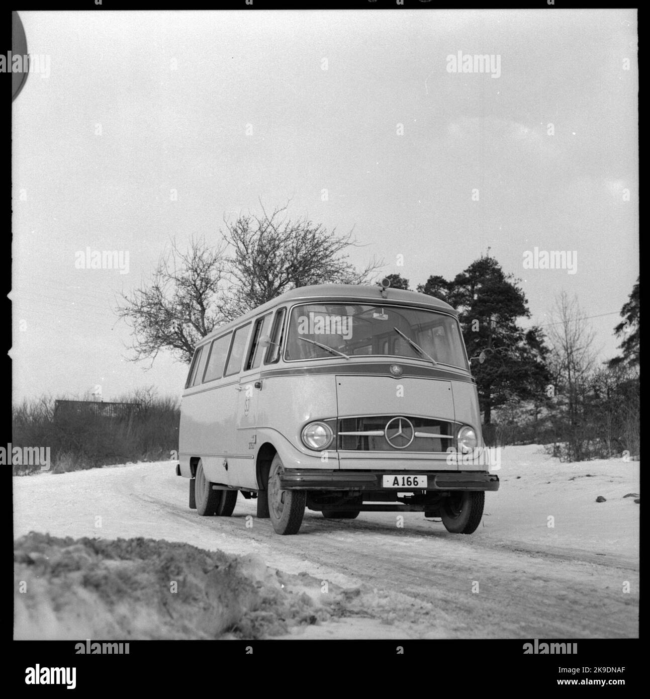 State Railways, SJ Mercedes-bus, O 319D 2753 pour 17 passagers. Banque D'Images