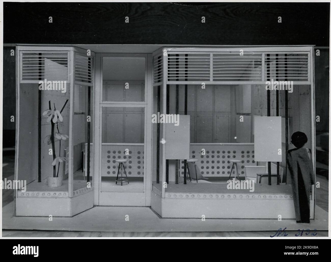 Modèle d'agence de voyage à Hambourg en Allemagne. Banque D'Images