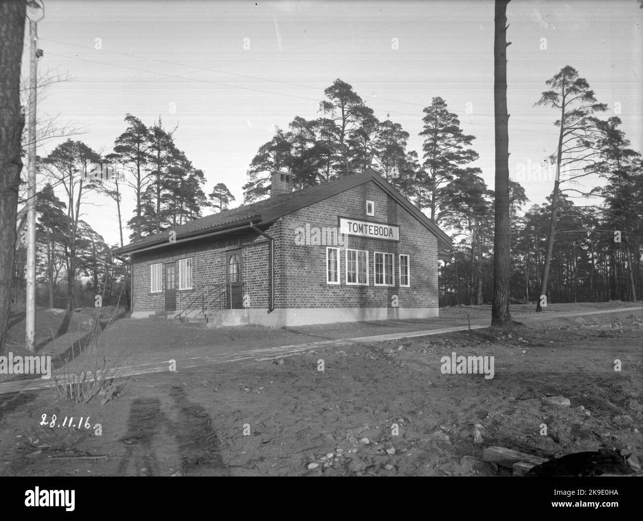 La maison de la gare Banque D'Images