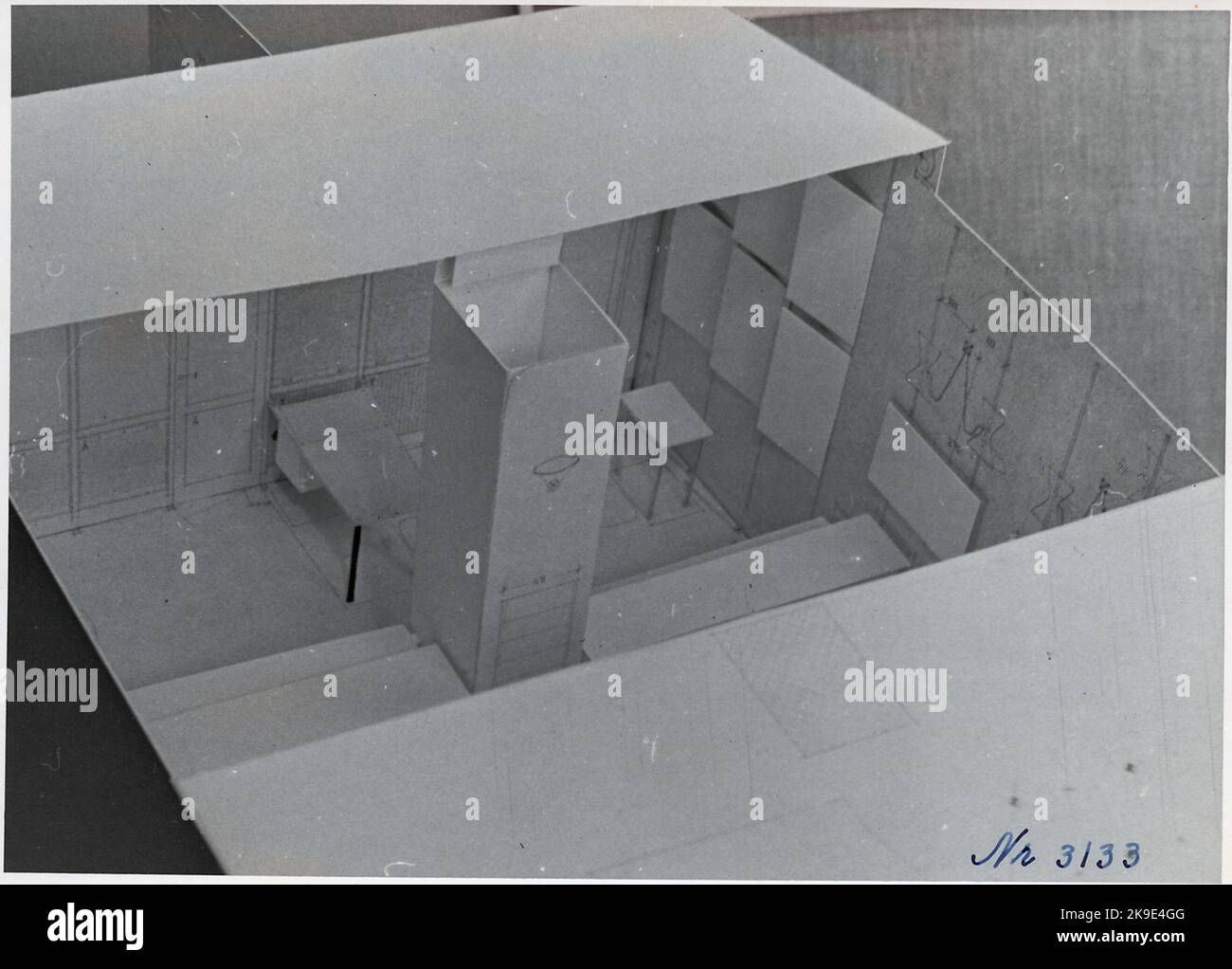 Modèle d'agence de voyage à Hambourg en Allemagne. Banque D'Images