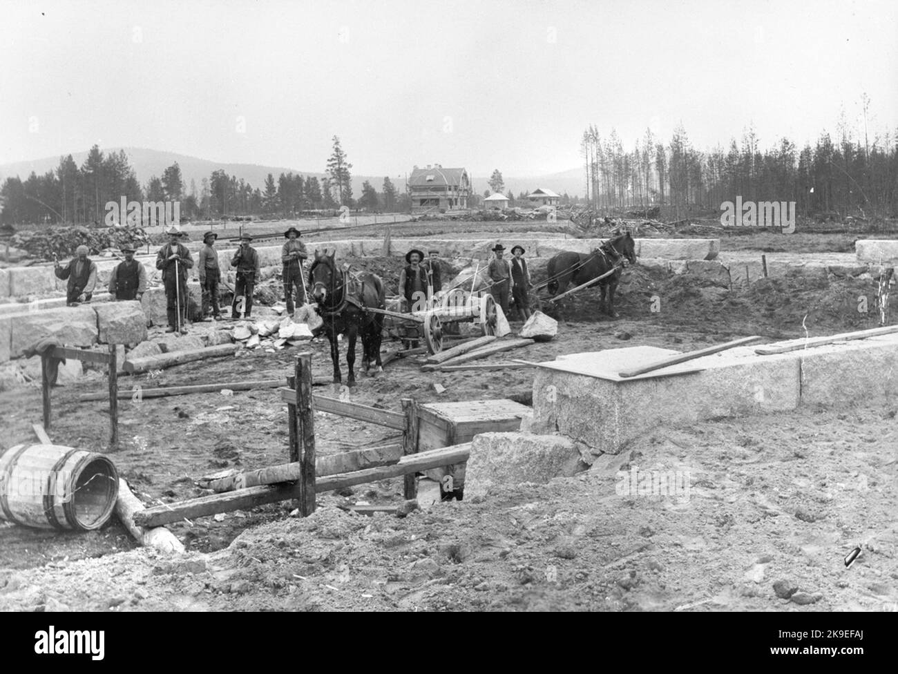 La maison de la gare en bâtiment Banque D'Images