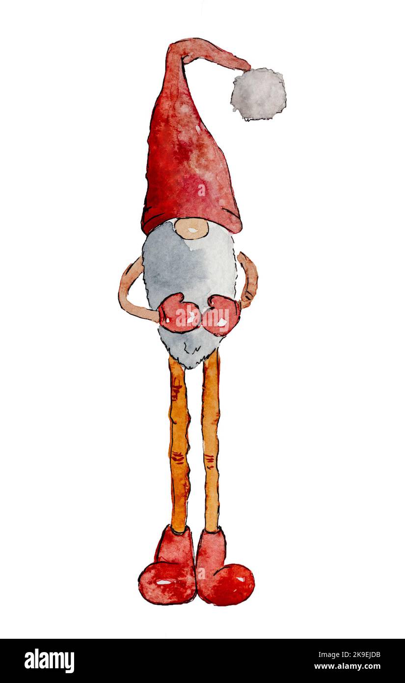 Dessin De Lutin Facile En Couleur Lutin noel dessin Banque d'images détourées - Alamy