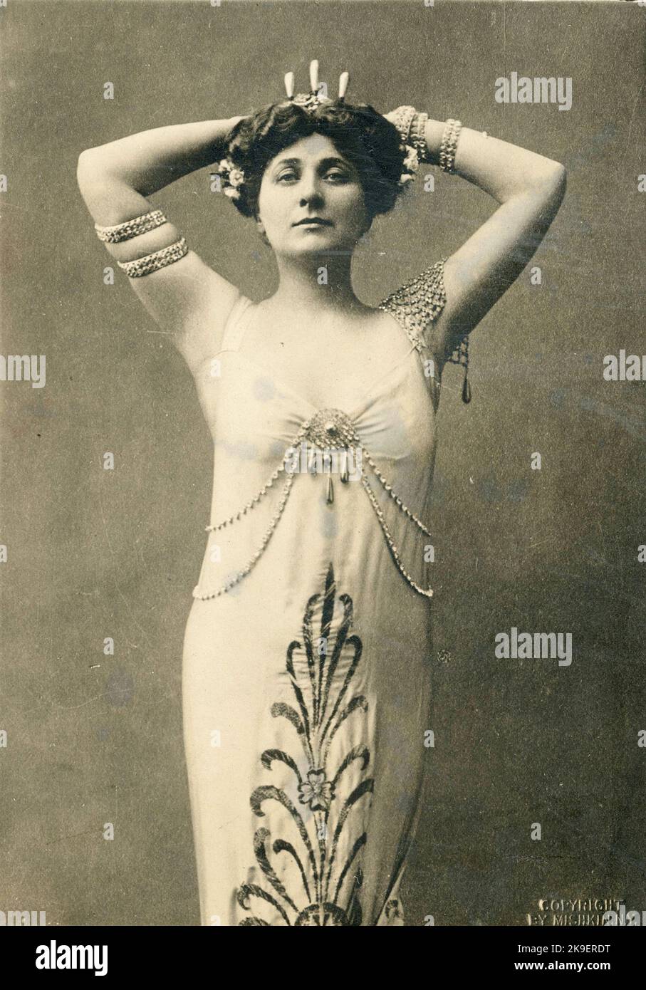 Mary Garden - chanteuse d'opéra - 1911 Banque D'Images